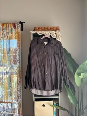claiborne vintage patterned button down